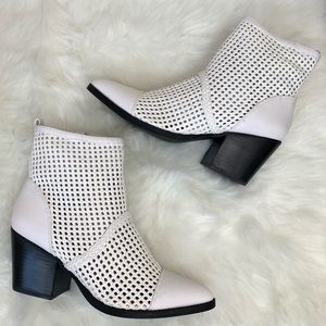 elita woven cap toe bootie